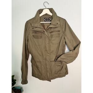 Ambiance Women's Olive Green Utility Jacket Size Large